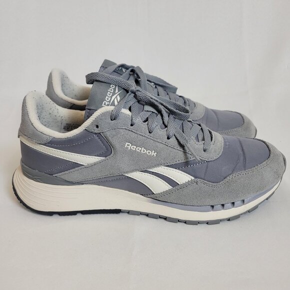 Reebok Classic Nylon Grey Suede Men’s Size 9.5 Sneakers Shoes Great Condition main image 5